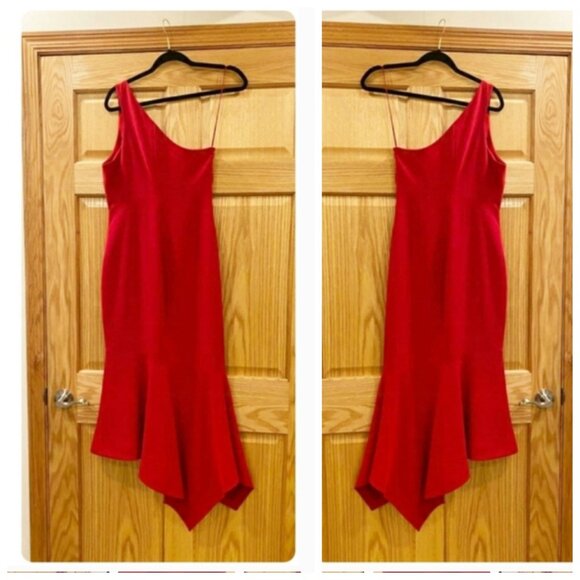 Cinq a Sept Dulcina One-Shoulder Handkerchief-Hem - Picture 2 of 9